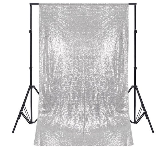 Other - Posh lives Sequin Silver Backdrop Curtain NWT